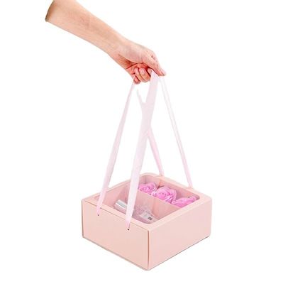 Geschenkhandwerk Industrieweiß Transparentes PVC Fensterschublade Klappschrank Muttertagsgeschenk Papierpackung