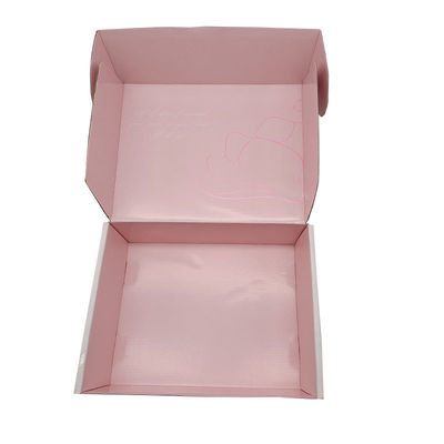 Bestellung von Postfächern aus rosa Pappe für umweltfreundliche Verpackungen