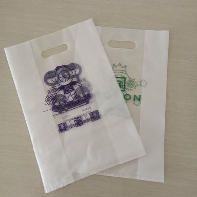 Durchsichtige Handtasche Hdpe Kunststofftasche Die Cut Polybag ODM/OEM gedruckte Einkaufstaschen