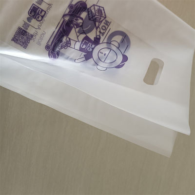 Durchsichtige Handtasche Hdpe Kunststofftasche Die Cut Polybag ODM/OEM gedruckte Einkaufstaschen