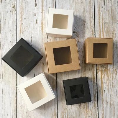 Quadratisch transparentes Handwerkspapier Zubehör Weiße Karte Geschenk Geschenk Direkt und Warmstempel