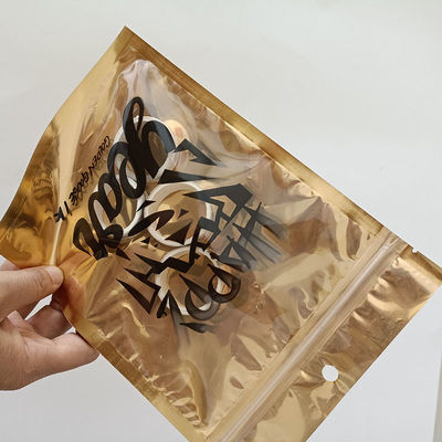 Lamierte mehrschichtige Kunststofffolie-Tasche mit Reißverschluss Mylar-Tasche 0,08 mm Dicke