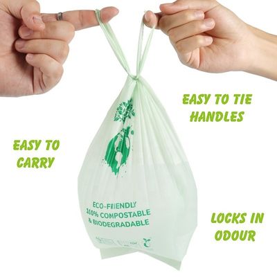PBAT-PLA-Maisstärke-Weste-Style-Tasche für kompostierbaren Müll in aseptischen Umgebungen