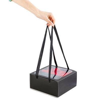 Geschenkhandwerk Industrieweiß Transparentes PVC Fensterschublade Klappschrank Muttertagsgeschenk Papierpackung