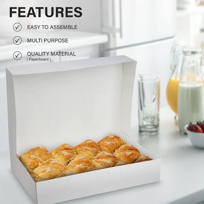 Jahresproduktion Kuchenbox Kreuz breitere weiße Kartonverpackung für Haushaltsprodukte
