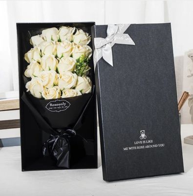 Custom Logo Verpackung Geschenk Rot Rosen Farben Blumen Seife Geschenkbox zum Valentinstag