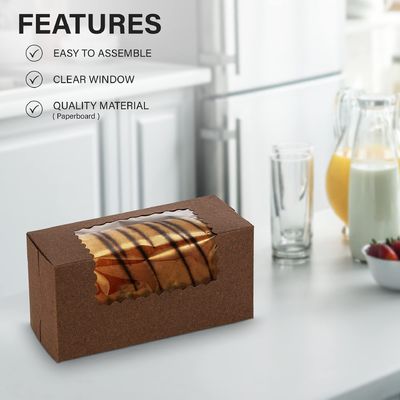 Handlänge Griff Bump Prozess Kuchenbox für westliche Snacks und Bäckerei Verpackung