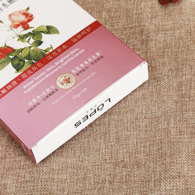 Anpassungsfähige Weiße Box Vegan Rose Gesichtsmaske mit Druck und Premium-Markenverpackung