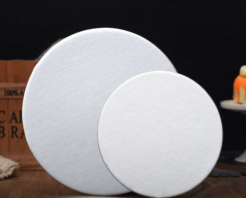 Direkt exquisite Lebensmittel-Grade Kreis Karton Kuchen Papier Bretter Runde Silber Basis Tabelle