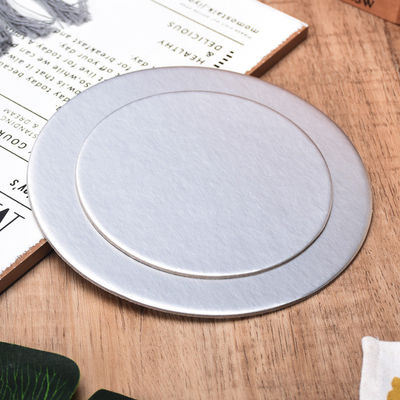 Direkt exquisite Lebensmittel-Grade Kreis Karton Kuchen Papier Bretter Runde Silber Basis Tabelle
