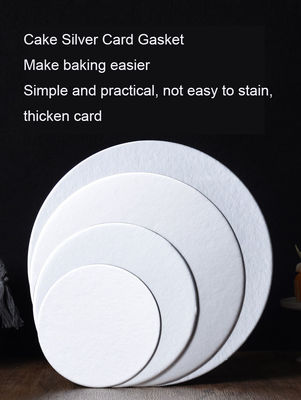 Direkt exquisite Lebensmittel-Grade Kreis Karton Kuchen Papier Bretter Runde Silber Basis Tabelle