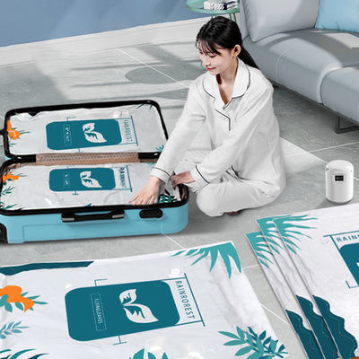 Platzersparnis Vakuum-Dichtungsbeutel für alle Jahreszeiten Decken Custom Printed Logo und 75% Platzersparnis