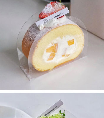 PET-Filmmaterial auf Lebensmittelniveau Transparente Brotkuchenbox für kleine Hochzeitspasteten