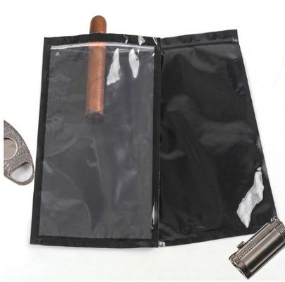 Fettflächige Zigarrenlager Custom Logo Ziplock-Taschen mit Hitzesiegel und Kunststoffmaterial
