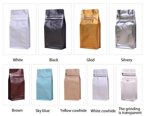 2023 Ankunft Custom Printed Packaging Kaffee Reißverschluss Tasche Taschen mit Ventil und Reißverschluss für Tee