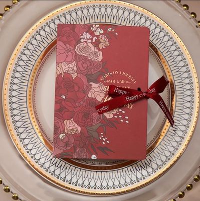 Akzeptables Kundenlogo Karton Hochzeitssüßigkeiten Verpackung für schöne Blumen
