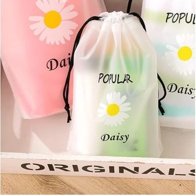 Polystring Tasche EVA Frosted Plastic Draughtrings Lagertasche für Kleidung Custom Logo
