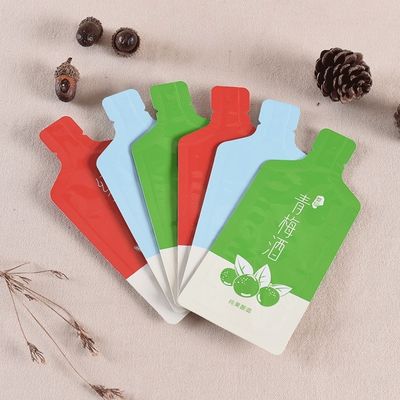 Freie Gestaltung Drei Seiten Versiegelung Saft Aluminiumfolie Verpackungstüte für Flüssigkeit Custom Order