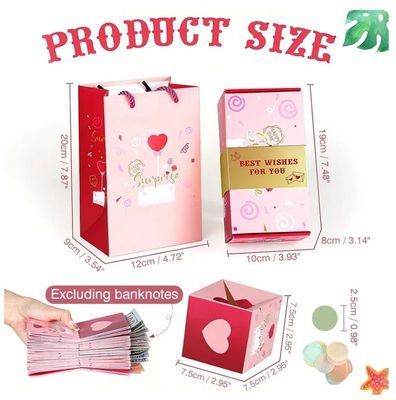Elegante Papierverpackungskisten Custom Boutique Weihnachtsgeschenke Scrapbook Überraschung Bombe