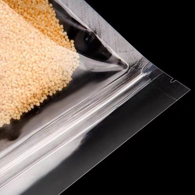 Transparente Lebensmittelverpackung PE-Plastik-Stand-up-Tasche mit aseptischem Logo