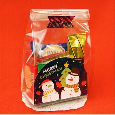 Handgefertigte Diy-Keksbeutel für PE-Plastikfarben-Boden Toastbeutel Weihnachten