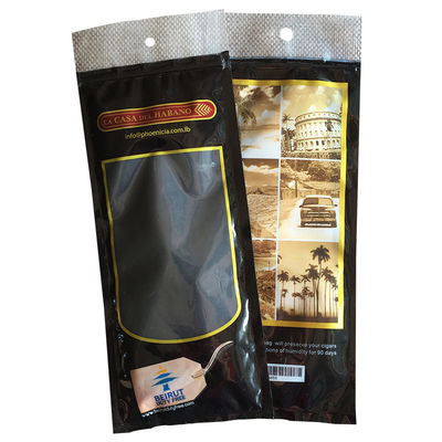 Gravnre-Druckstand-up-Tasche benutzerdefinierte Zip-Lock-Zigarrenbeutel für Feuchtigkeitsspender