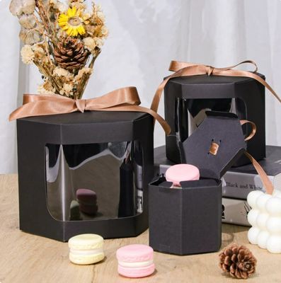Elegante persönliche weiße Quadrat 4 6 8 10 12 14 Zoll Fenster Brot Hochzeit Geburtstag Brot Kuchen Boxen