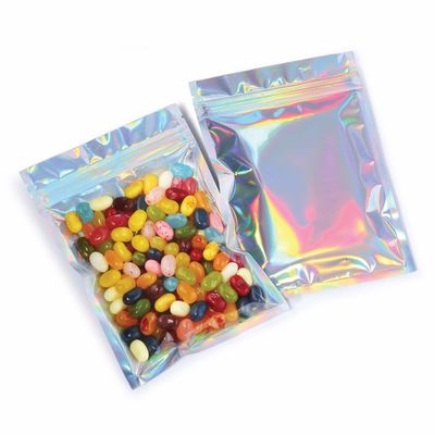 Gravure Druck Regenbogen Verpackung für 5 Gallonen Geruchsfeste Aluminiumfolie Süßigkeiten Tasche