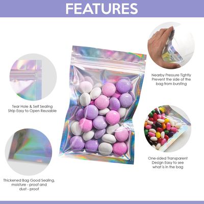Gravure Druck Regenbogen Verpackung für 5 Gallonen Geruchsfeste Aluminiumfolie Süßigkeiten Tasche