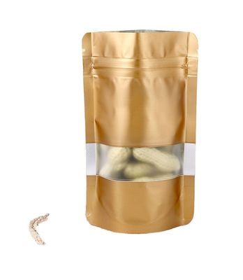 Matte Veredelung Ziplock-Packung für getrocknete Früchte Stehen Sie nach oben Tasche Kraftbeutel