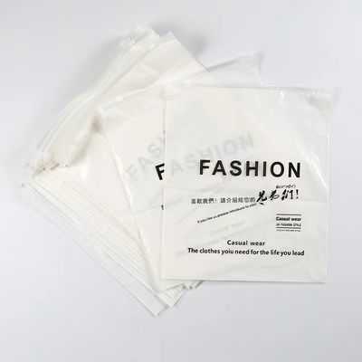 Gravure Printed PE Weißboden Transparent Komposit Schiebefeste Plastiktüte mit Reißverschluss