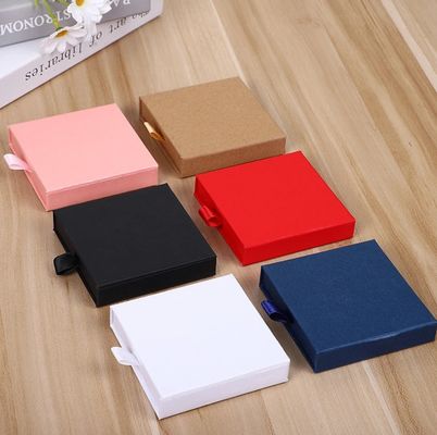 Populärer Schmuckkasten Logo Papier Geschenkverpackung Kasten für kundenspezifische Armband Verpackung