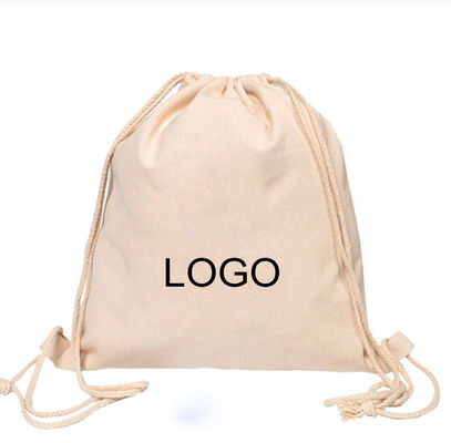 Customized Logo Ziehseile Baumwollseile Ziehseile Sport Tasche für Kleidung