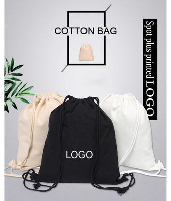 Customized Logo Ziehseile Baumwollseile Ziehseile Sport Tasche für Kleidung