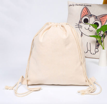 Customized Logo Ziehseile Baumwollseile Ziehseile Sport Tasche für Kleidung