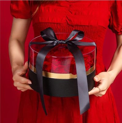 Valentinstagsgeschneiderte Rosenschachtel mit Logo und Banddruck in verschiedenen Formen
