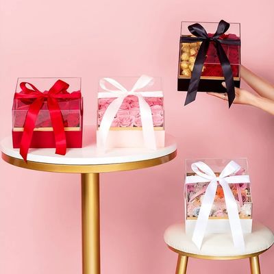 Valentinstags- und Muttertagsgeschenk Custom-Herz-förmige Blumenbox mit starren Kisten