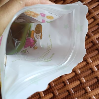 Lebensmittelmaterial Zip Lock Heat Seal Taschen Stehen Sie auf Transparente Tasche Kunststoffverpackung
