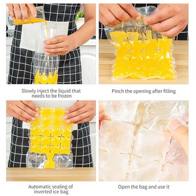 PE-Material Struktur Transparente Einweg-Eiswürfel Kunststoffverpackung