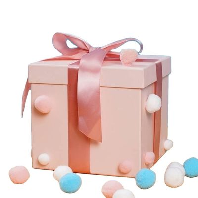 Anpassen Ende Boutique Luxus Papier Geschenkbox mit Banddeckel für Geburtstag Weihnachten