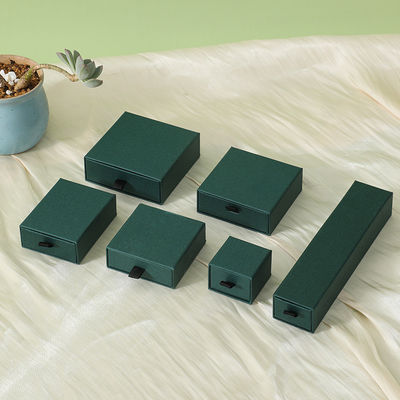Custom Logo Größe Luxus Schiebebox mit Band Schnur Schmuck Geschenkbox Set Schublade