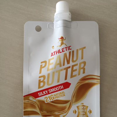0.15MM Dicke Braun Mylar 90g Aluminiumfolie Ausgussbeutel für Fruchtpuree Verpackung