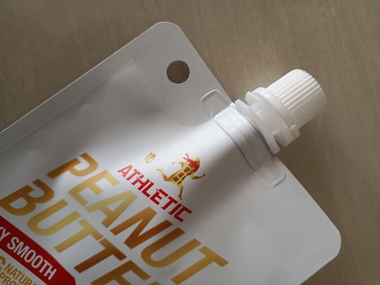 0.15MM Dicke Braun Mylar 90g Aluminiumfolie Ausgussbeutel für Fruchtpuree Verpackung