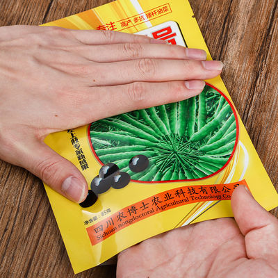 25g 50g kundenspezifische Plastiktüte mit Logo-Druck Kleine Aluminiumtüte Tomatensamen Verpackung