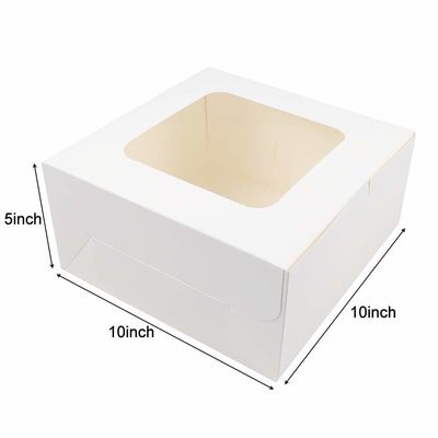 Bestellung auf Wunsch akzeptiert 12 x 12 x 6 Zoll Quadratkarton Kuchenkasten mit Fenster