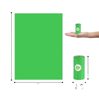 Einheit Roll Pet Dog Cat POP Plastikmüllbeutel für grüne und gesundheitliche Materialien