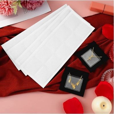 Selbstklebende Siegel Schmuck Display Card 2023 Custom Halskette Ohrringe Karte mit Logo