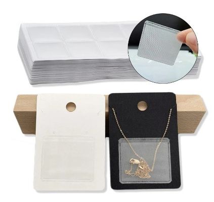 Selbstklebende Siegel Schmuck Display Card 2023 Custom Halskette Ohrringe Karte mit Logo