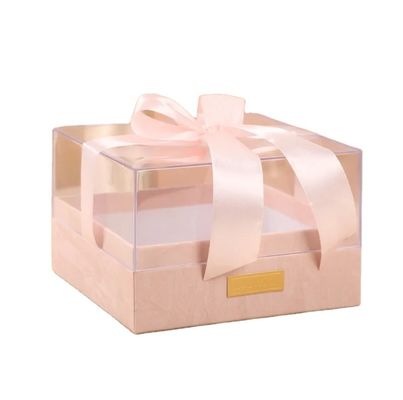 Papier Geschenkverpackung für Kerze Custom Logo Luxus transparente Acryl-Speicherbox