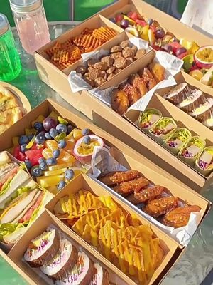 Spezialisierte Fastfoodpackung 25*36*8cm für chemische Zellstoffmasse und individuelles Drucken